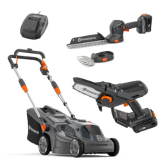 Газонокосарка Husqvarna Aspire LC34-P4A KIT + акумуляторні ножиці Aspire S20-P4A + акумуляторний гілкоріз Husqvarna Aspire P5-P4A