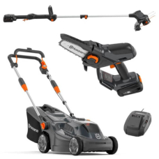 Газонокосарка Husqvarna Aspire LC34-P4A KIT + акумуляторний гілкоріз Aspire P5-P4A + акумуляторний тример Husqvarna Aspire T28-P4A